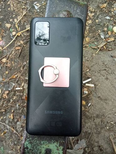 стёкло: Samsung A02 S, Б/у, 32 ГБ, цвет - Черный, 2 SIM
