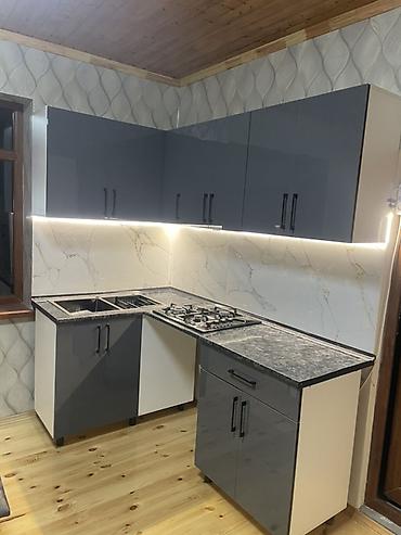 spalniy mebel: Sifarişlə mətbəx dəsti, Özü çəkən petlələr, MDF, Kredit yoxdur — 4
