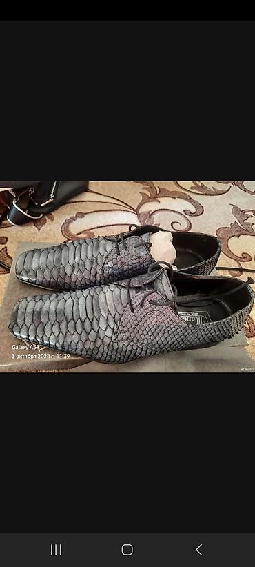 кожа змеи: Мужские туфли, 41, Golden Goose, Б/у, цвет - Серый — 2
