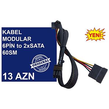 komputer kabel: Kabellər "6PİN MALE to 8PİN MALE/MOLEX/SATA Original” MƏHSULLAR TAM — 3