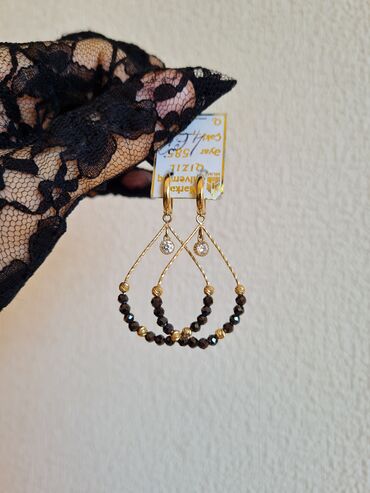 Sırğalar: Sırğa, Sarı qızıl, 585 Əyar, 3 g, Ünvandan götürmə — 5