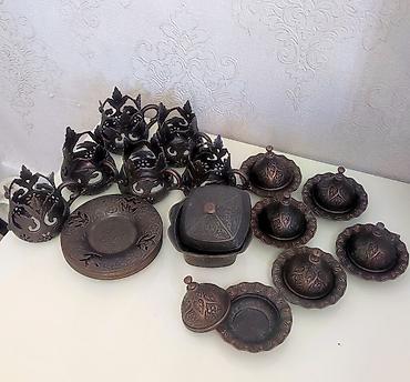 Çay dəsti, rəng - Qəhvəyi, Metal, 6 nəfərlik lalafo.az -da Çay dəsti, rəng - Qəhvəyi, Metal, 6 nəfərlik