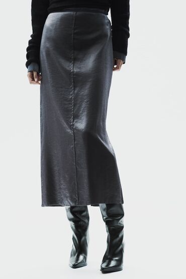 Səsgücləndiricilər, qulaqlıqlar və mikrofonlar: Zara metalik etek. tezedir geyilmeyib — 1