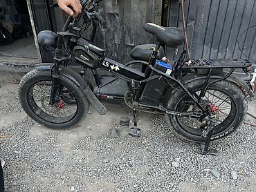 Электровелосипед складной с толстыми шинами (fatbike) - Прочная рама