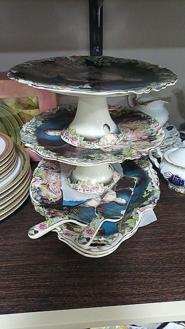 boşqab altı: Tort və şiriniyyat qabı, rəng - Ağ, Farfor — 1