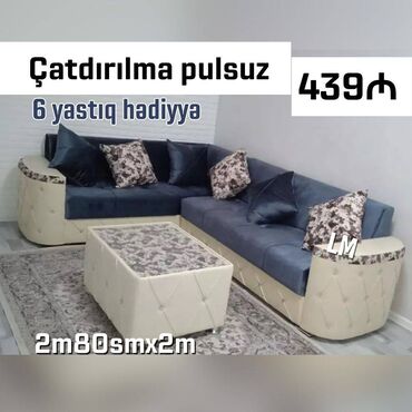 Divan və masa dəstləri: Künc divan, Yeni