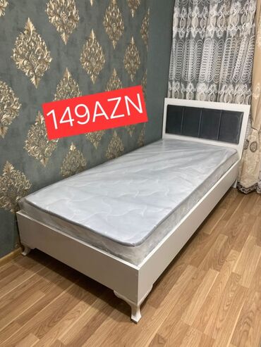 yatag mebel: Yeni, Təknəfərlik çarpayı, Bazasız, Matras ilə, Siyirməsiz