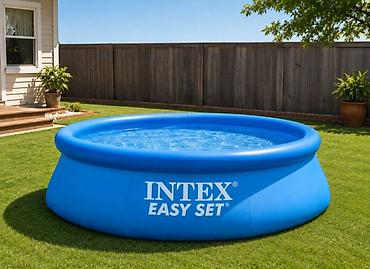 hovuzlar: Elektron Nasos Hediyye. Intex 3.05 × 0.76 m şişmə hovuz 🌊 Yay — 1