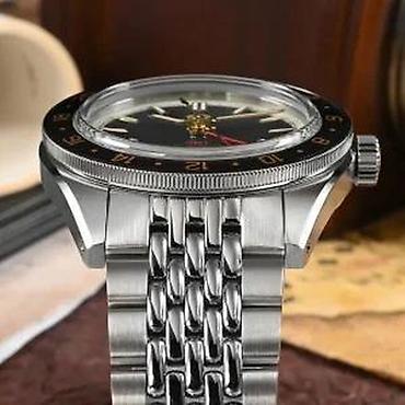 Ručni satovi: San Martin SN0116-G V4 GMT - 39.5mm - Crna/Braon — 17