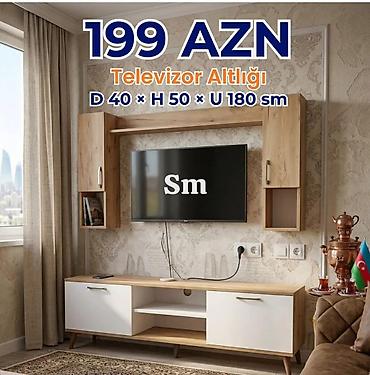 ağ masa: Televizor altlığı və divar rəfləri dəsti - Qiymət variantları: 199 — 1