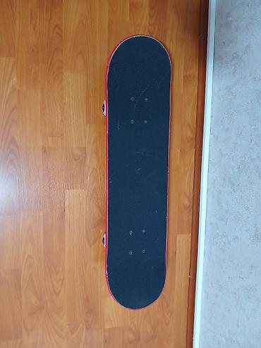 İdman və istirahət: Skateboard – qırmızı rəngli, tam komplekt. Evda sürülüb ancaq. Üst — 3