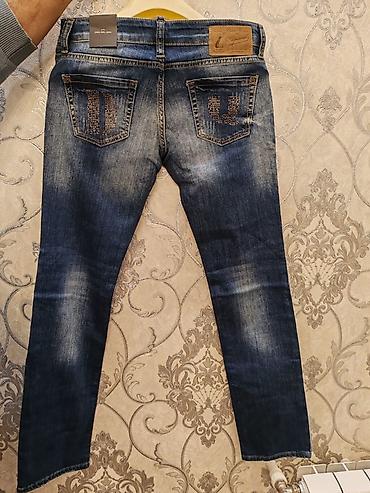 dsquared2: Qadınlar üçün 2 ədəd dar kəsimli cins şalvar seti. 1) Tünd-mavi — 9
