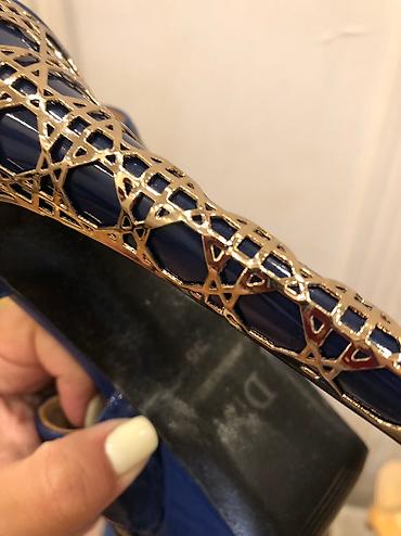 Basanoşka və səndəllər: Dior, Ölçü: 35, rəng - Göy, İşlənmiş — 4