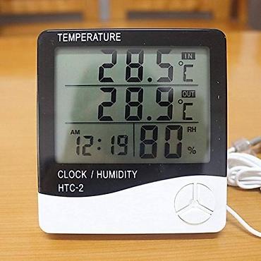 Alətlər: HTC-2 rəqəmsal temperatur və rütubət ölçən cihaz - Daxili və xarici — 1