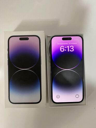 айфоны по низкой цене: IPhone 14 Pro, Б/у, 128 ГБ, Зарядное устройство, Коробка, 87 %