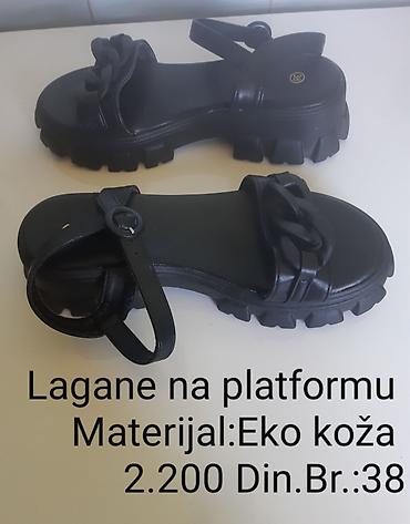 Sandale: Bele i Crne ženske sandale na platformu - Model: otvorene sandale sa — 15