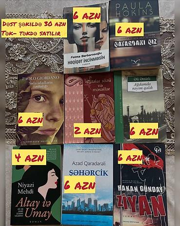 məsəllər: Satışda müxtəlif janrlarda kitablar: - Fatma Barbarosoğlu – “Həqiqət — 1