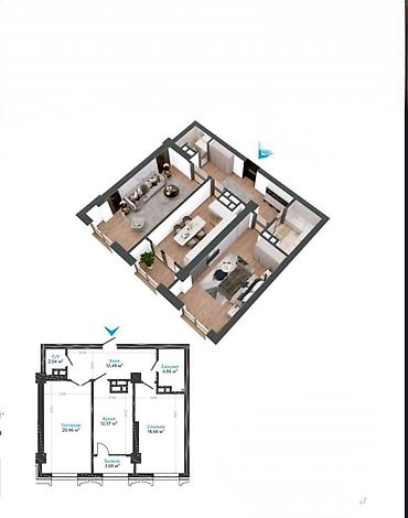 Продажа квартир: 2 комнаты, 74 м², Элитка, 8 этаж, Евроремонт — 7