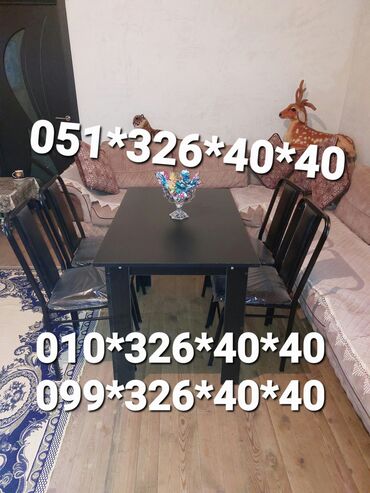Masa və oturacaq dəstləri: Qonaq otağı üçün, Yeni, Dördbucaq masa, 4 stul -da lalafo.az — 21 Masa və oturacaq dəstləri: Qonaq otağı üçün, Yeni, Dördbucaq masa, 4 stul — 21