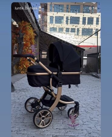 baby коляска цена: Коляска, цвет - Черный, Новый