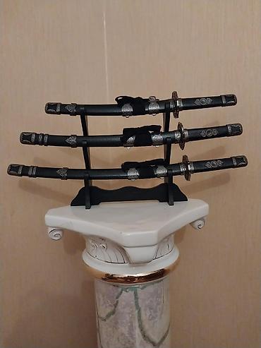 boss katana: Üçlü samuray qılıncı dəsti – dekorativ katana, wakizashi və tanto - — 1