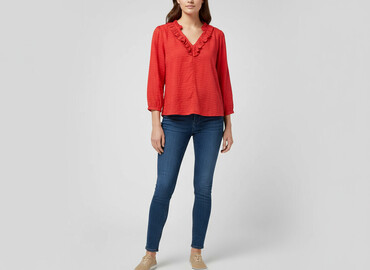 czerwona bluza damska h m: H&M, Bluzka damska, rozmiar M