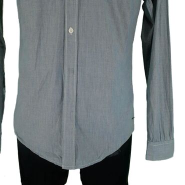 Košulje: Košulja Na duge rukave, M (EU 50), bоја - Tamnoplava, Pamuk — 4