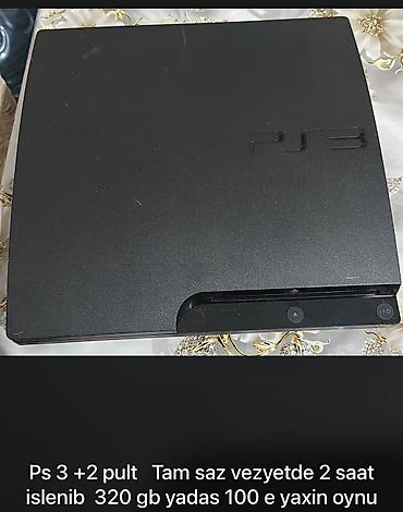 xbox one fat: PS3 (Slim) oyun konsolu - Yaddaş: 320 GB - Oyunlar: daxildə 100‑ə — 1