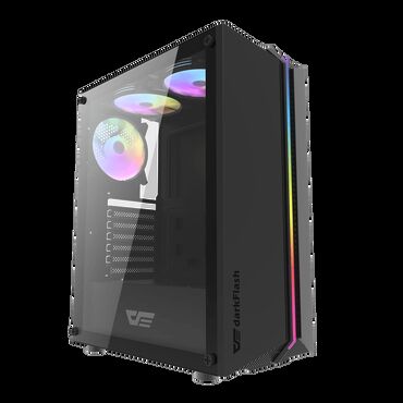 Masaüstü kompüterlər və iş stansiyaları: Ideal Veziyyetdedir DarkFlash Case-RGB-3FAN Ana Plata-H-81