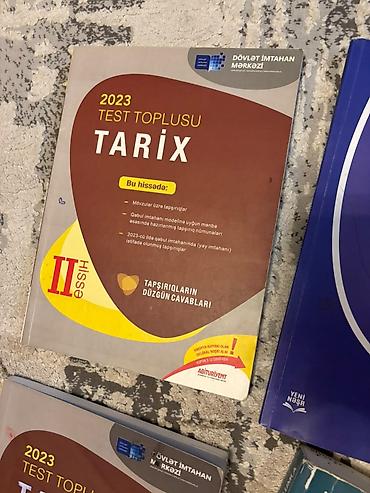 idmana aid səkil: Hər biri satılır Ədəbiyyat və tarix test kitabları tər təmiz istifadə — 9