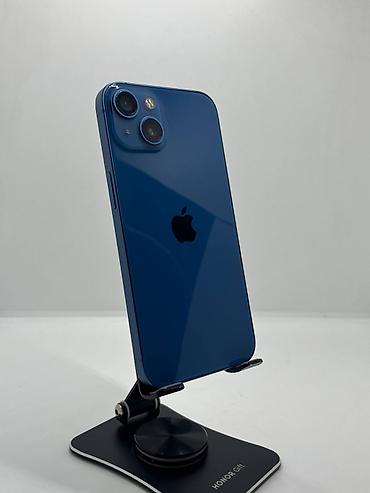 IPhone 13, Б/у, 256 ГБ, Синий, Защитное стекло, Чехол, 100 %