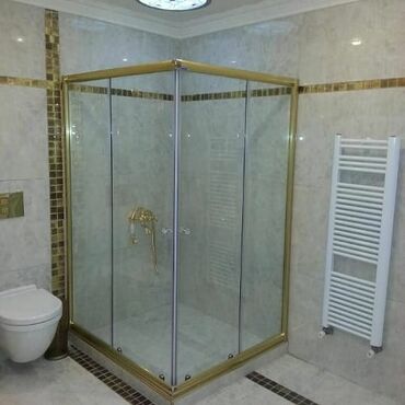 Duş kabinaları, arakəsmələr: Yeni Üstü açıq kabina, Künc üçün, Ödənişli çatdırılma — 26