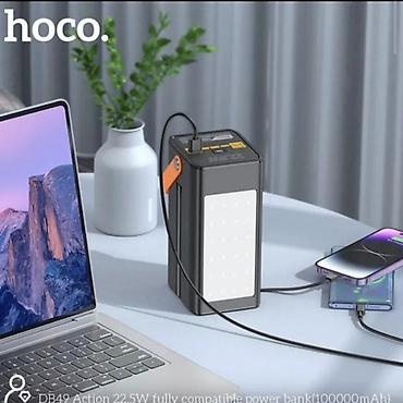 высокий горшок: ​🔋 Мощный Повербанк Hoco DB50 80,000 mAh ⚡🏕️ ​Надежный источник — 4
