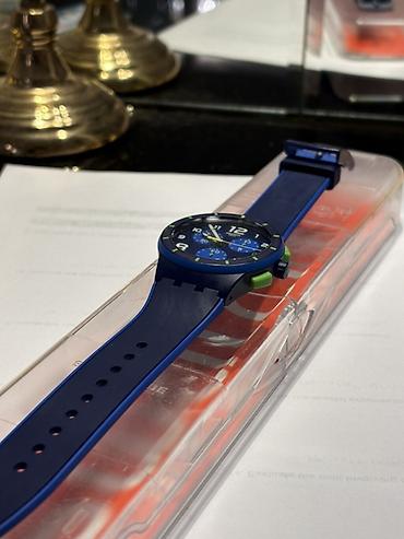 plaslar kisi: İşlənmiş, Qol saatı, Swatch, rəng - Mavi — 3