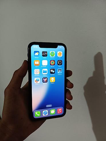 Apple iPhone: IPhone Xr, Б/у, 64 ГБ, Черный, Защитное стекло, Кабель, Коробка, 75 % — 2