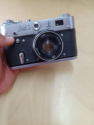 Ретро фотоаппарат ФЭД-3 «Олимпийский» (Олимпиада 80) + кожаный чехол