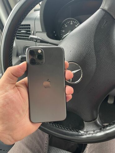 ucuz iphone telefonlar: IPhone 11 Pro, 64 GB, Matte Midnight Green, Simsiz şarj, Face ID, Sənədlərlə