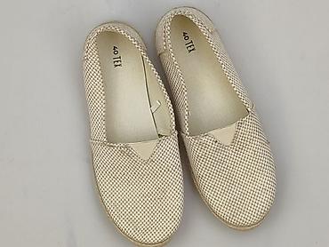 camargue marka: Damskie espadryle TEX, rozmiar 40 - Kolor: beżowy w drobną kratkę — 1
