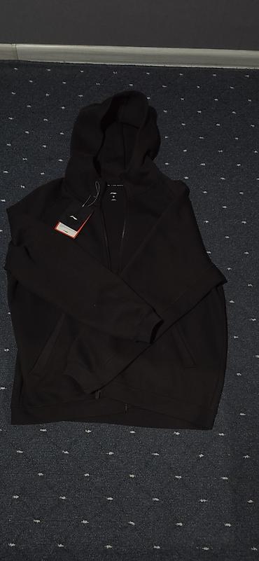 спортивный вещи: Мужская толстовка, M, Lining, Новый, цвет - Коричневый, Самовывоз — 1