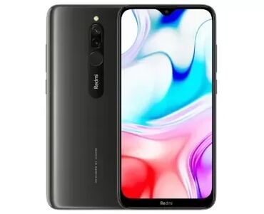 ударопрочный телефон: Xiaomi, Redmi 8, Б/у, 32 ГБ, цвет - Черный, 1 SIM, 2 SIM