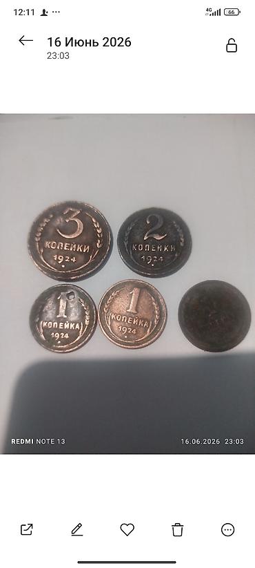 очки для плавания с диоптриями: Набор монет СССР, 1924 год: - 1 копейка (несколько штук на фото, одна — 2
