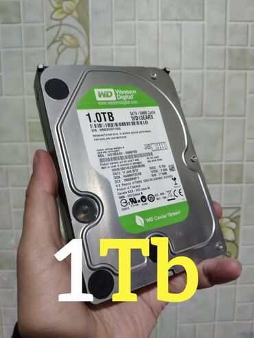накопитель hdd: Маалымат алып жүрүүчү, Колдонулган, Western Digital (WD), HDD, 1 ТБ, 3.5", ПК үчүн
