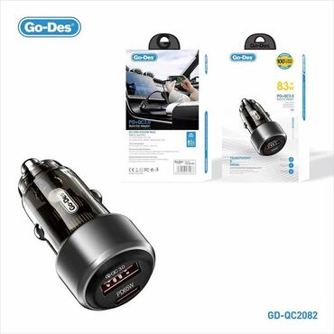 Şin və təkərlər: Avtomobil Şarj Adapteri Go-Des PD83W QC3.0 Sürətli avtomobil şarj