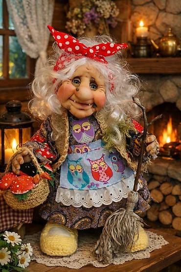 Другой декор и предметы интерьера: Интерьерная кукла Баба Яга — это сказочная мудрая хранительница — 5