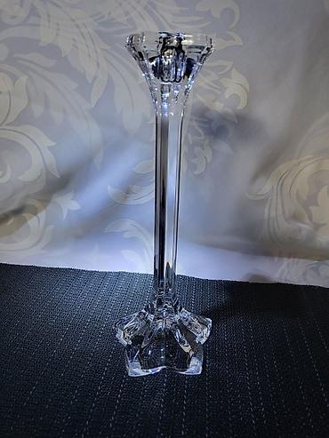 Sveće i svećnjaci: Nov nemacki kristal svecnjak cvet iz 80ih.god. Svecnja nemacki,pun — 7