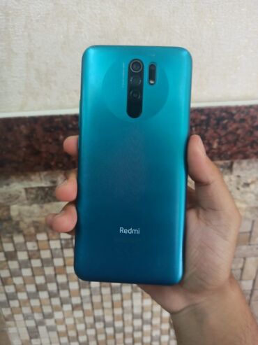 redmi 9 kabrolari: Xiaomi Redmi 9, 64 ГБ, цвет - Синий, 
 Отпечаток пальца