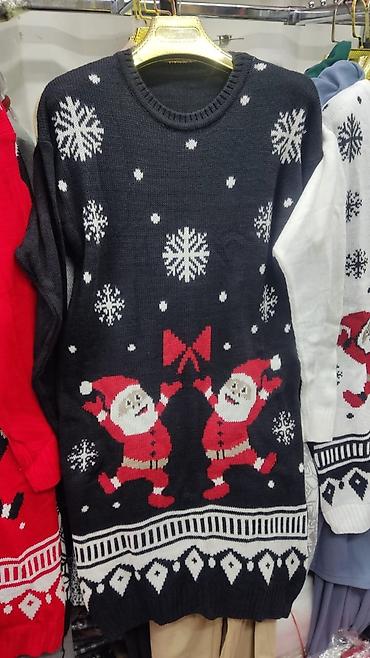 Кофты, свитеры: Новогодние свитера размер стандар 44/46/48/ вязанные тёплые — 3