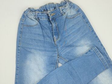 ocieplane spodnie dziecięce: Jeans, Destination, 12 years, 146/152, condition - Good