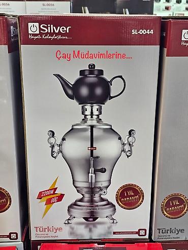 Samovarlar: Elektrikli samovar silver model: sl-0044 elektri̇k semaver 4l — 14