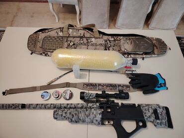 məktəbli çantaları: 2000Azn sonu Hunter Josh Gun hava tüfəngi dəstinə kamuflyaj naxışlı